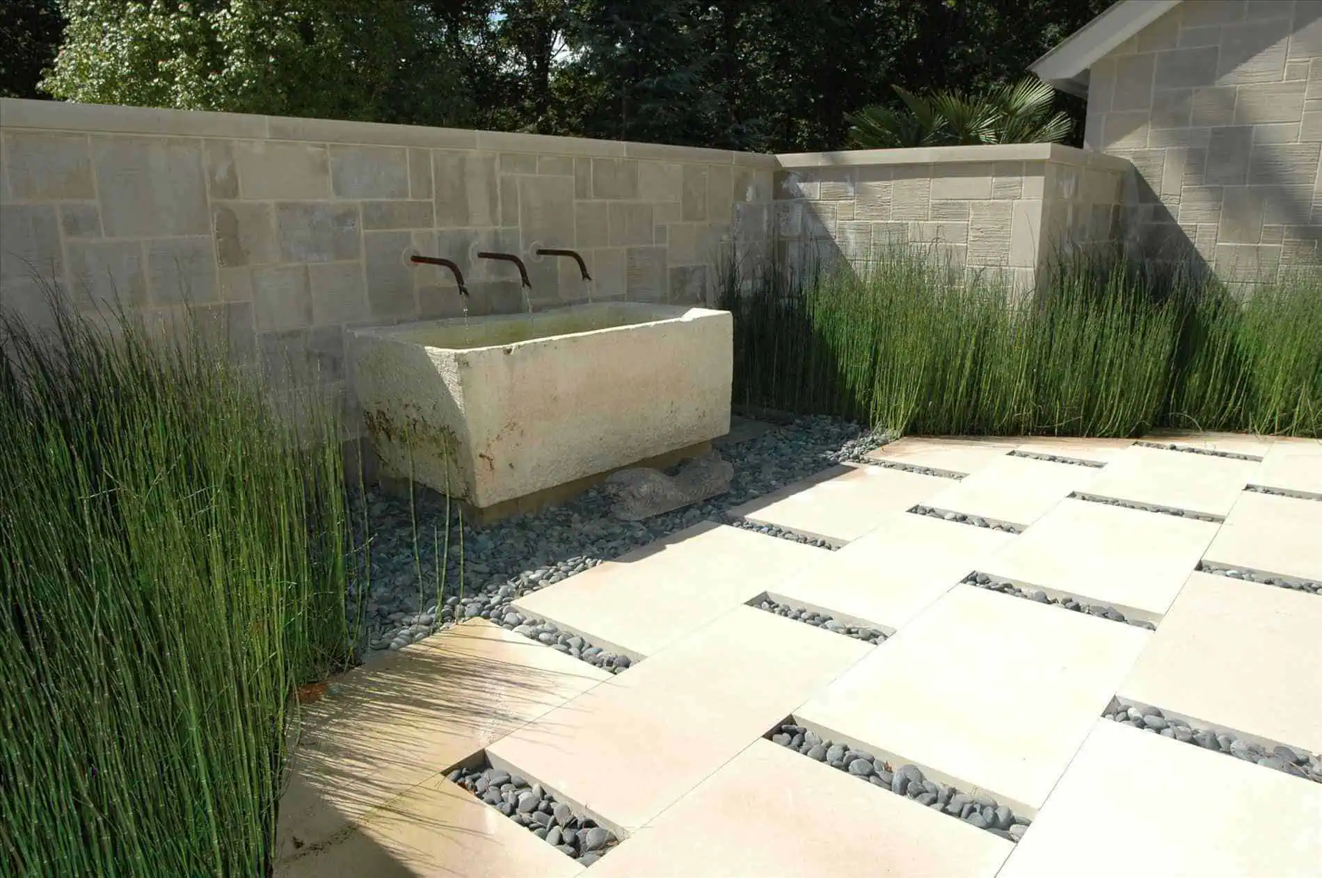 Outdoor Feature Area With Pavers Outdoor Feature Area With Pavers