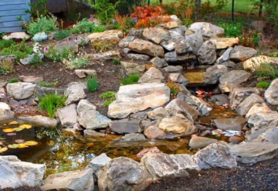 A Running Stream Made From Rocks A Running Stream Made From Rocks