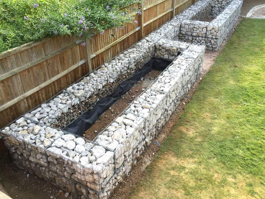 Gabion Baskets Used For Planters Manna Gum Building And Garden Supplies